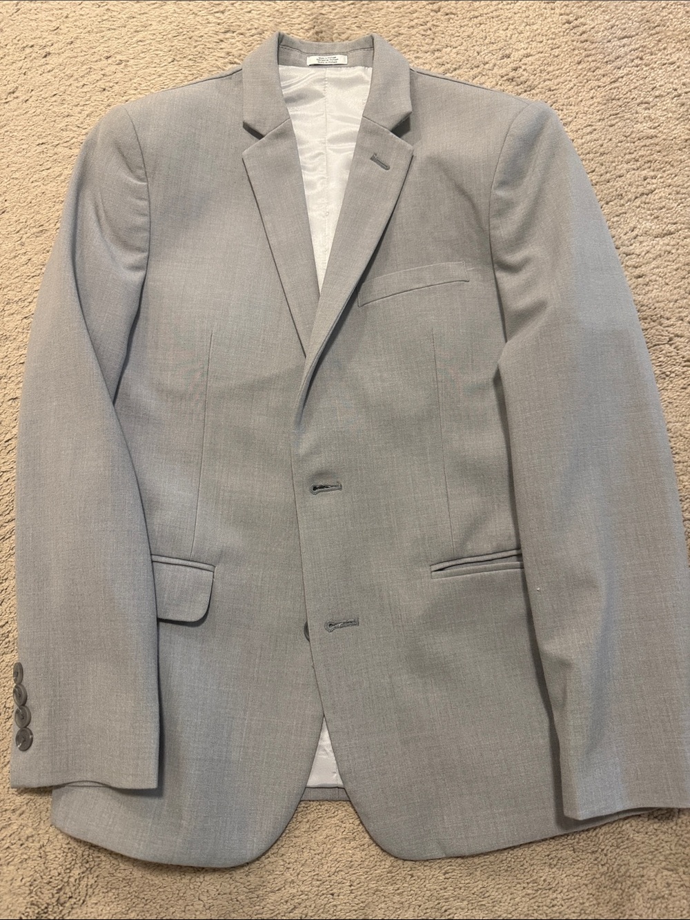 Boys size 14 Light Gray Single-Breasted Blazer. Calvin Klein